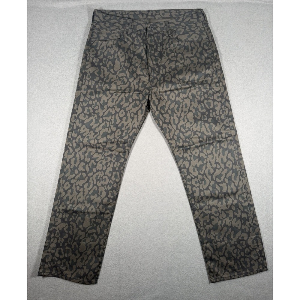 Levi's 501 Original Men's Bubble Leopard Camo Jeans W36 L30 Button Fly